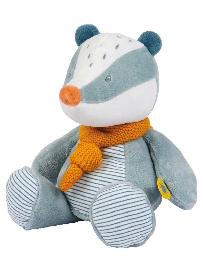 Nattou - Peluche Felix le blaireau Bleu - Kiabi