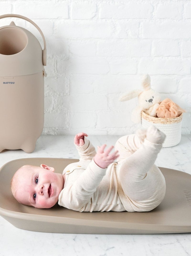 Nattou - Poubelle à couche Dropy Marron - Kiabi