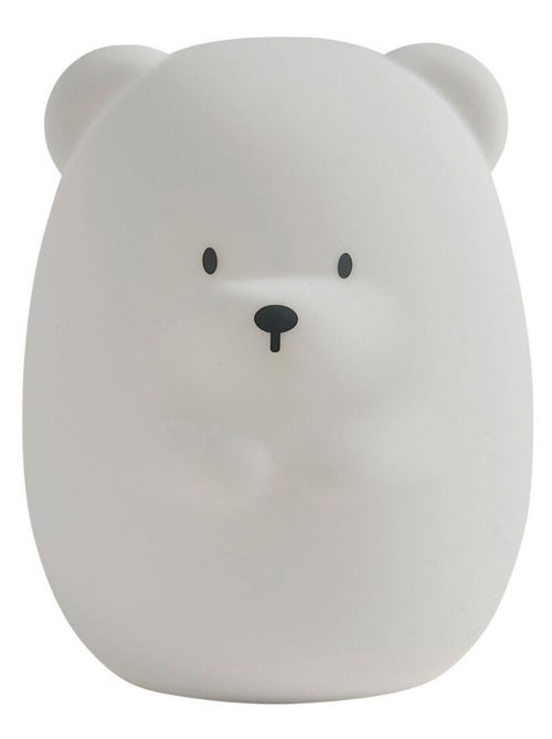 Nattou - Veilleuse en silicone grand ours blanc - Kiabi