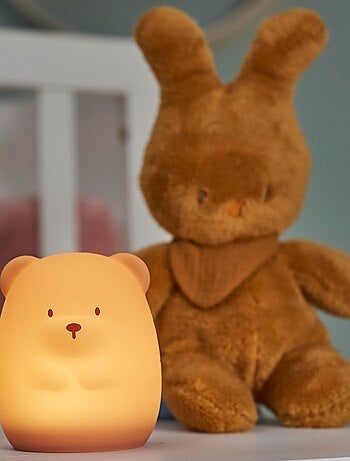 Nattou - Veilleuse en silicone ours caramel