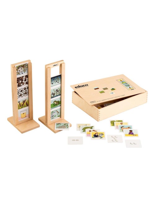 Nature - Cycle de la vie - bois - jeu Montessori - Kiabi