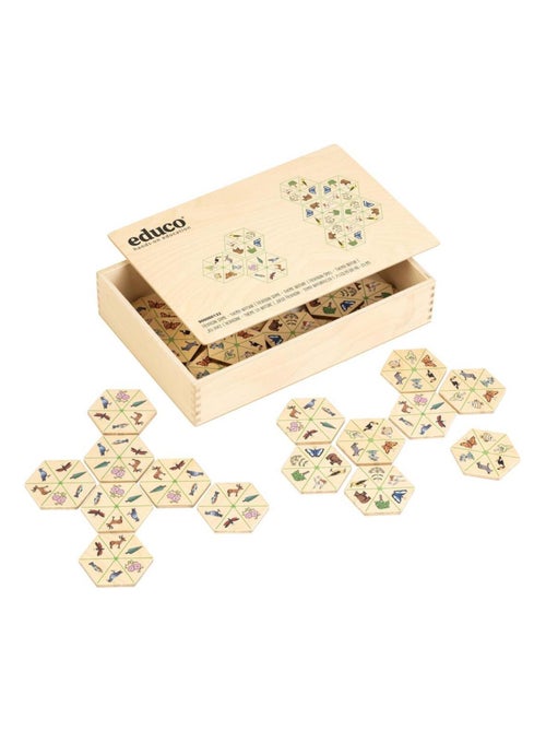 Nature - Jeu hexagone - Nature thème - jeu Montessori - Kiabi
