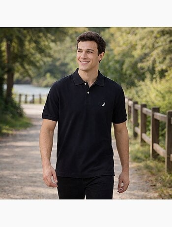 Nautica - Polo manches courtes col chemise Homme