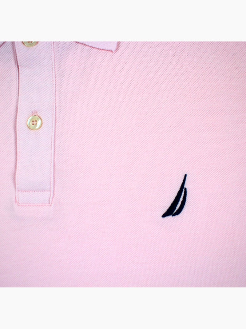 Nautica - Polo manches courtes col chemise Homme Rose clair - Kiabi