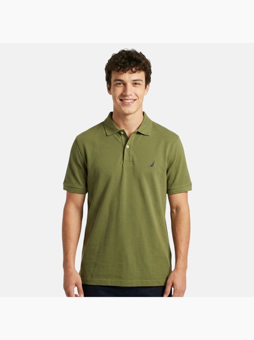 Nautica - polo manches courtes, col chemise, patte de boutonnage et détails brodés - Kiabi