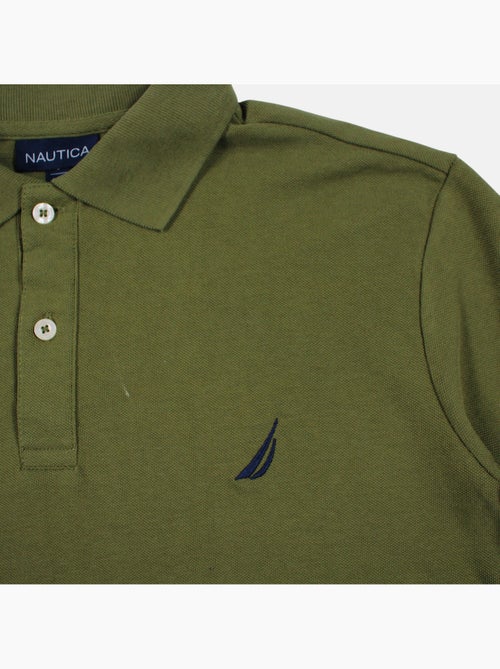 Nautica - polo manches courtes, col chemise, patte de boutonnage et détails brodés - Kiabi