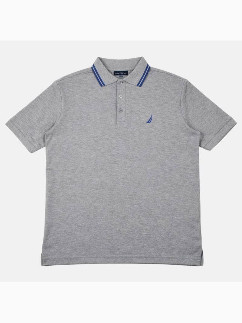 Nautica - Polo manches courtes Homme Gris - Kiabi