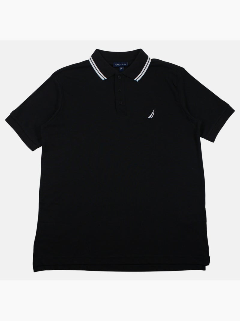 Nautica - Polo manches courtes Homme Noir - Kiabi