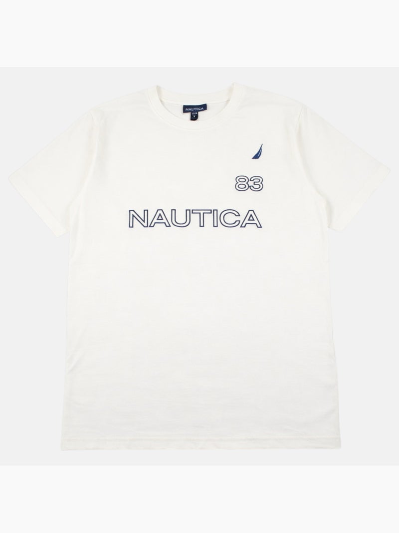 Nautica - T-shirt manches courtes Homme Blanc - Kiabi