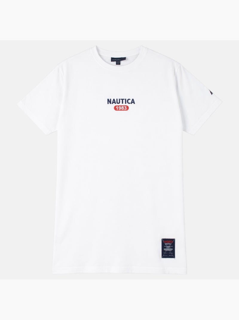 Nautica - T-shirt manches courtes Homme Blanc - Kiabi