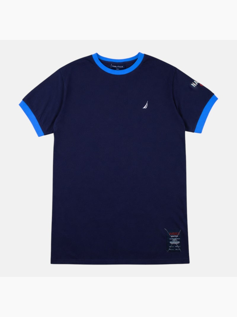 Nautica - T-shirt manches courtes Homme Bleu marine - Kiabi