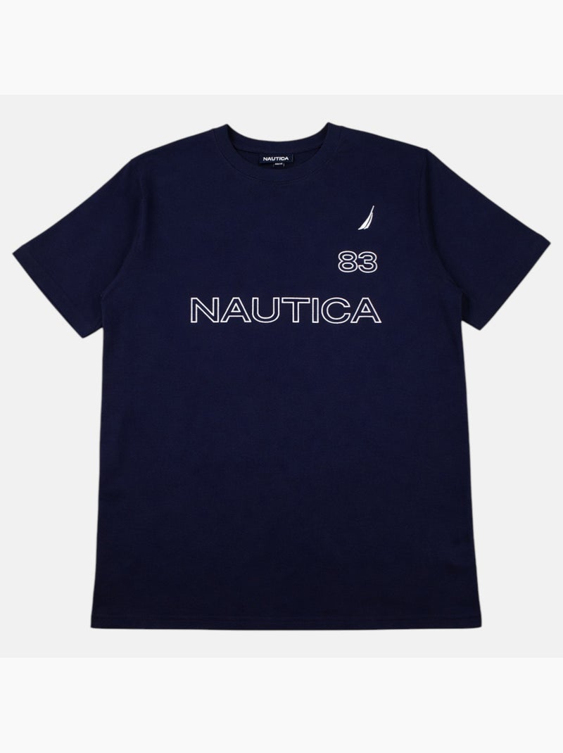 Nautica - T-shirt manches courtes Homme Bleu marine - Kiabi