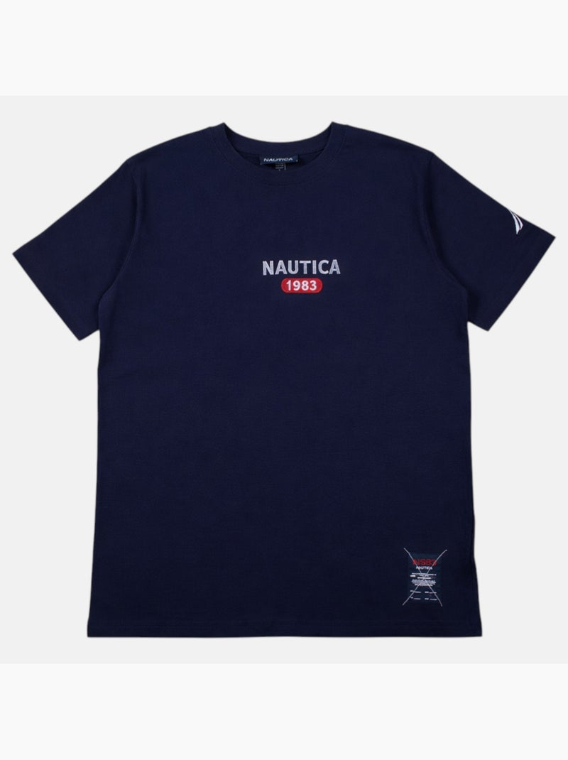 Nautica - T-shirt manches courtes Homme Bleu marine - Kiabi