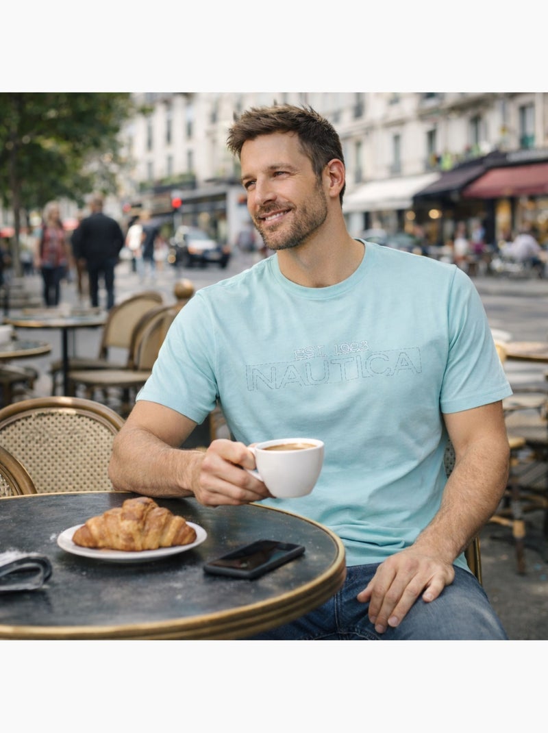 Nautica - T-shirt manches courtes Homme Bleu - Kiabi