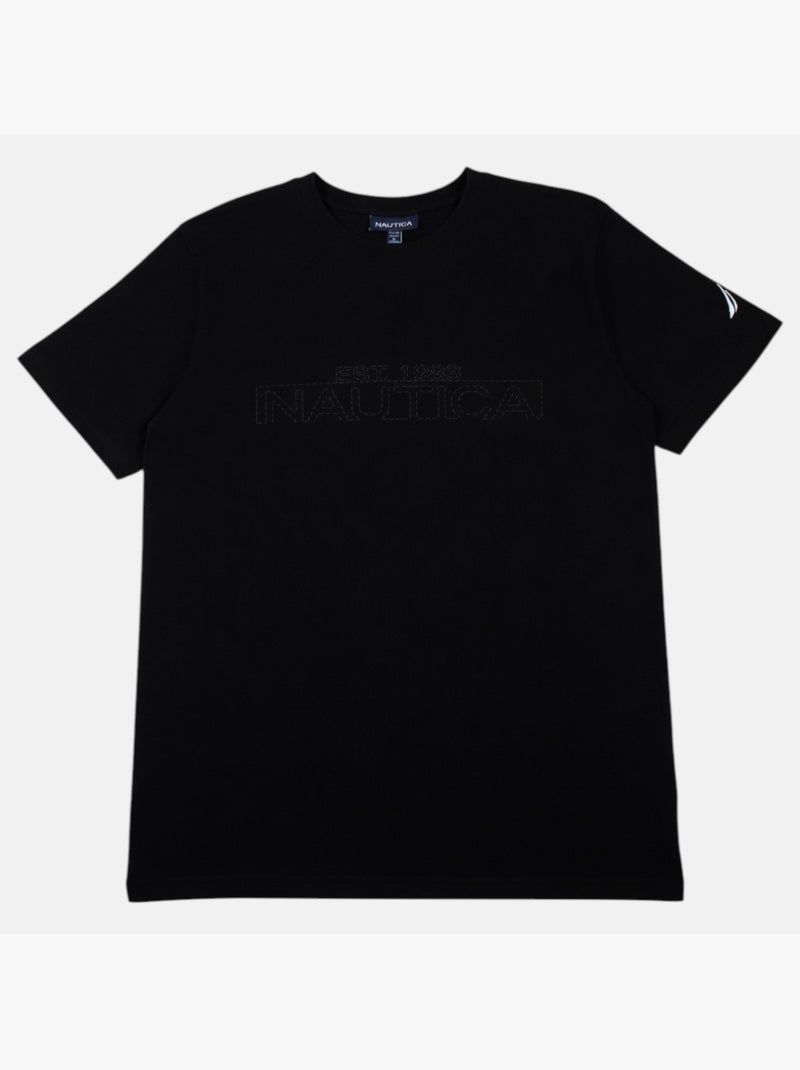 Nautica - T-shirt manches courtes Homme Noir - Kiabi