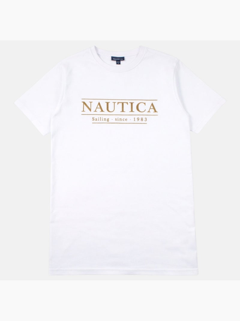 Nautica - T-shirt manches courtes imprimé Blanc - Kiabi