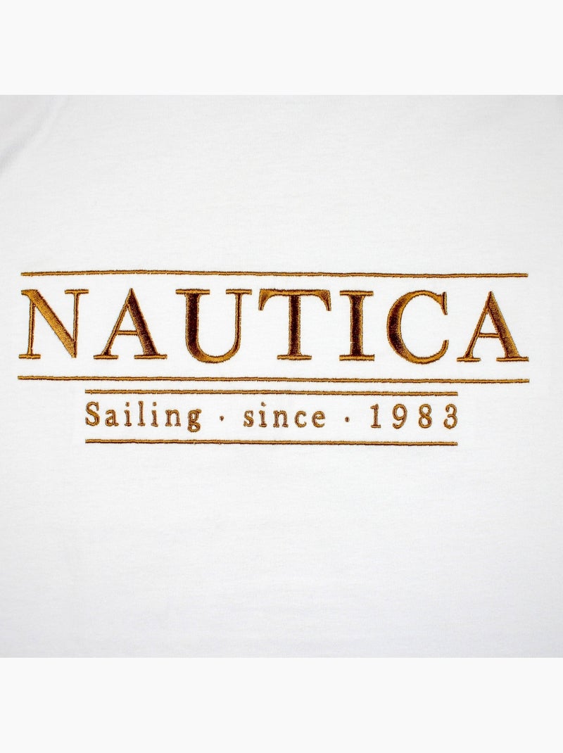 Nautica - T-shirt manches courtes imprimé Blanc - Kiabi