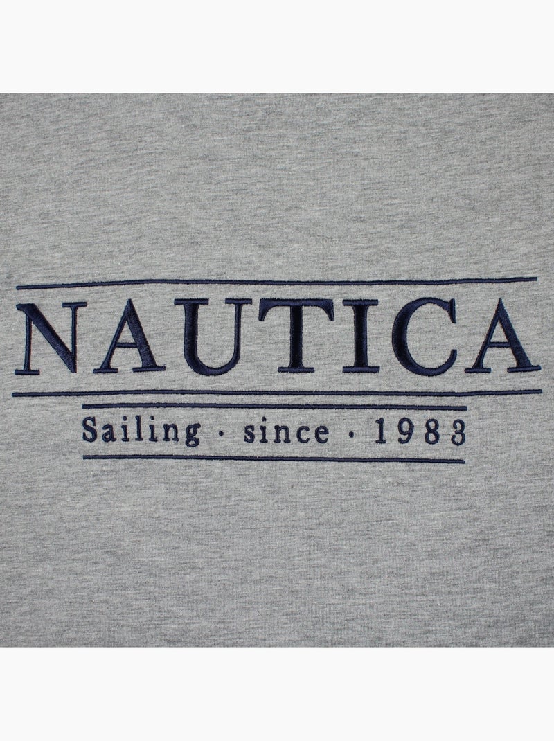 Nautica - T-shirt manches courtes imprimé Gris - Kiabi