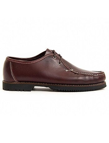 NAUTIQUE CUIR NATUREL BORDEAUX