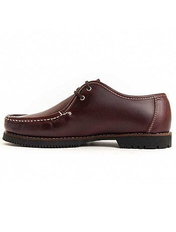 NAUTIQUE CUIR NATUREL BORDEAUX