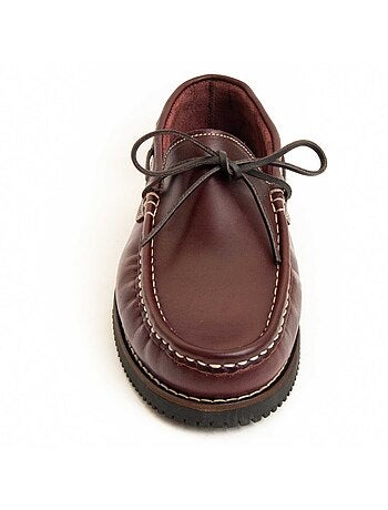 NAUTIQUE CUIR NATUREL BORDEAUX