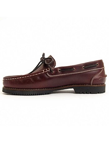 NAUTIQUE CUIR NATUREL BORDEAUX