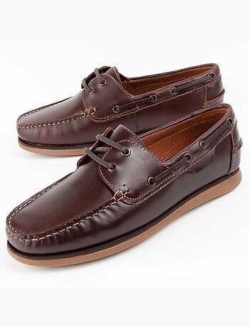 NAUTIQUE CUIR NATUREL BRUN