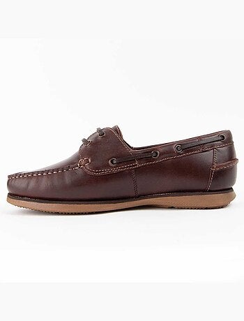 NAUTIQUE CUIR NATUREL BRUN