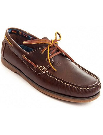 NAUTIQUE CUIR NATUREL BRUN