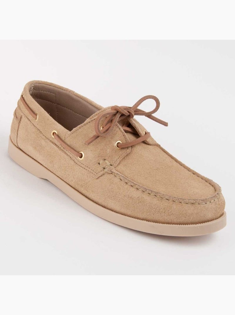 Nautique Cuir Naturel Purapiel Beige - Kiabi