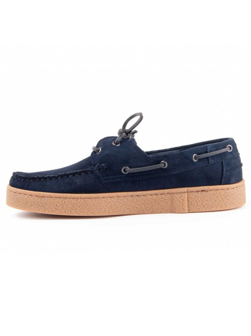 Nautique Cuir Naturel Purapiel Bleu - Kiabi