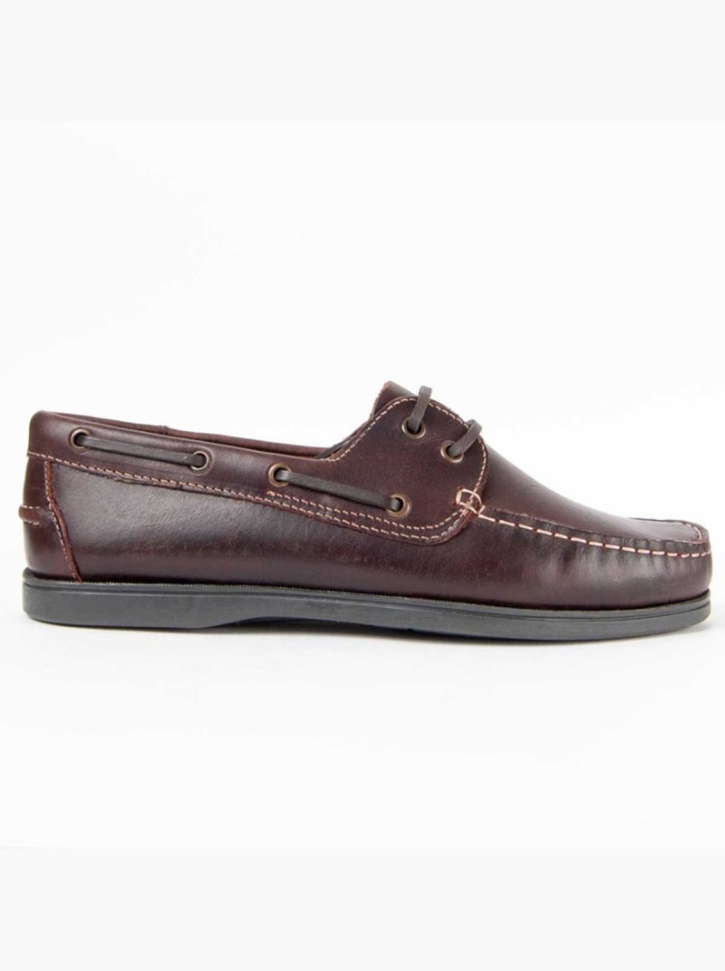 Nautique Cuir Naturel Purapiel Marron - Kiabi