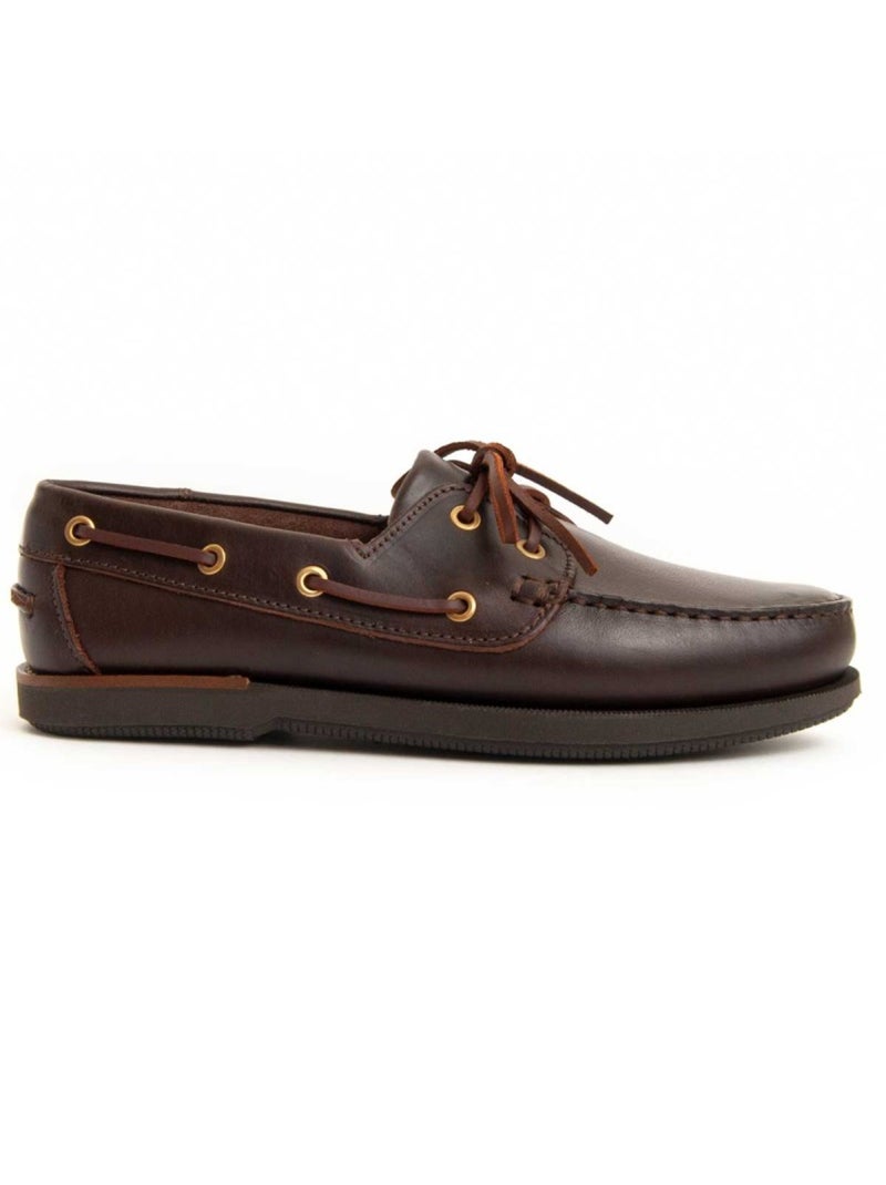 Nautique Cuir Naturel Purapiel Marron - Kiabi