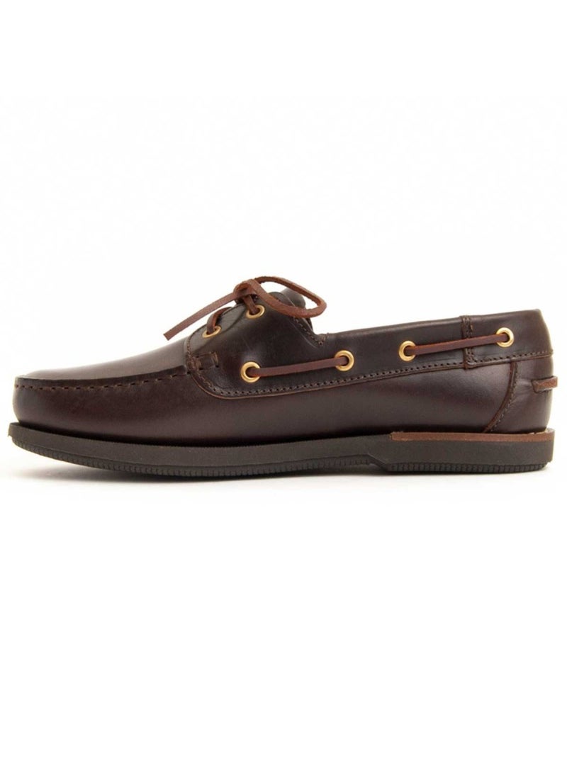 Nautique Cuir Naturel Purapiel Marron - Kiabi