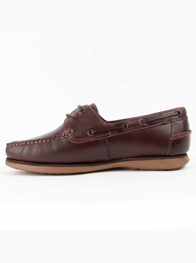Nautique Cuir Naturel Purapiel Marron - Kiabi