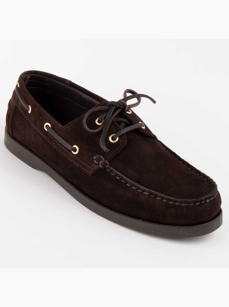 Nautique Cuir Naturel Purapiel Marron - Kiabi