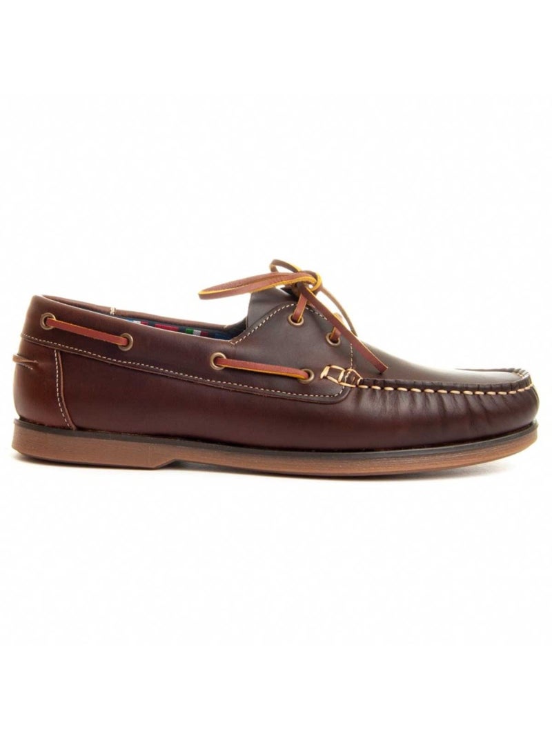 Nautique Cuir Naturel Purapiel Marron - Kiabi