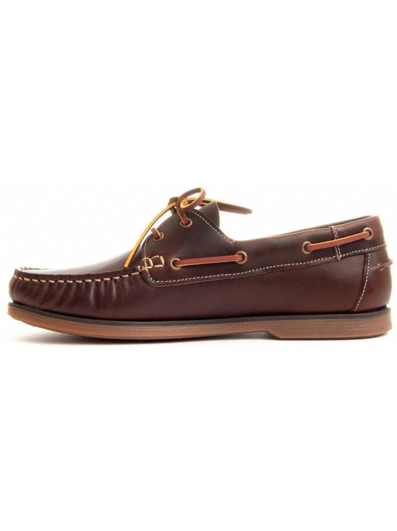 Nautique Cuir Naturel Purapiel Marron - Kiabi