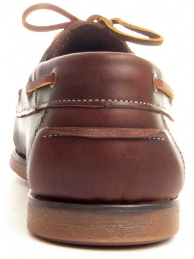 Nautique Cuir Naturel Purapiel Marron - Kiabi