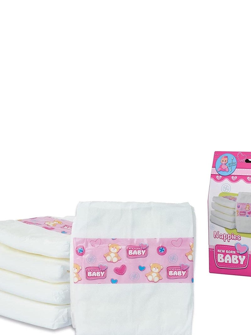 NBB Lot de 5 Couches pour poupée N/A - Kiabi