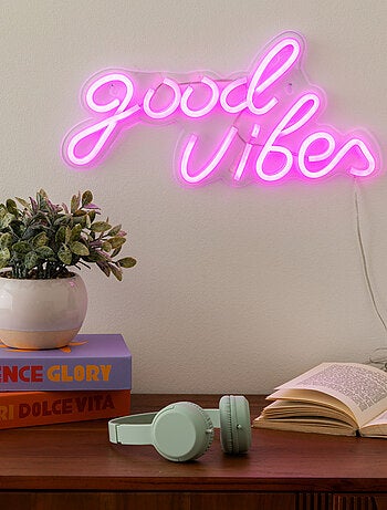 Néon LED mural Good Vibes