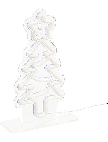 Néon led sapin changement de couleur h. 30 cm alimentation usb