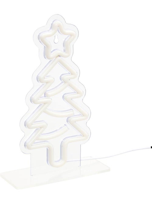 Néon led sapin changement de couleur h. 30 cm alimentation usb - Kiabi