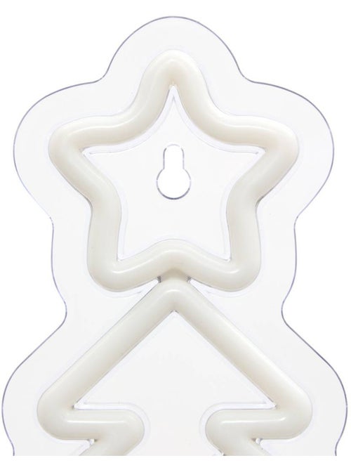 Néon led sapin changement de couleur h. 30 cm alimentation usb - Kiabi