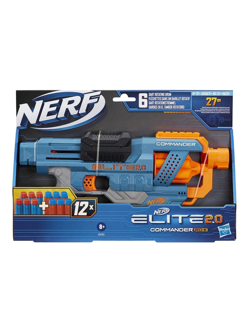 Nerf Elite 2.0 blaster Commander RD-6 Bleu - Kiabi