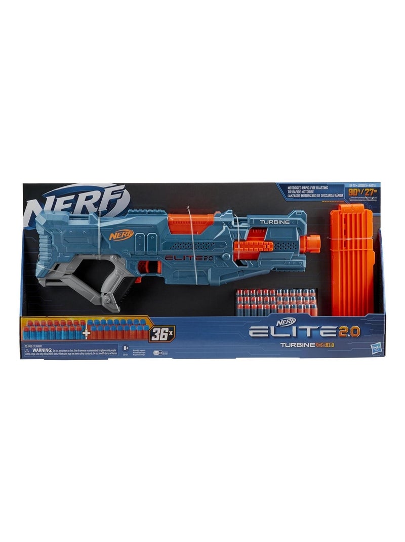 Nerf Elite 2.0 Turbine CS-18 Bleu - Kiabi