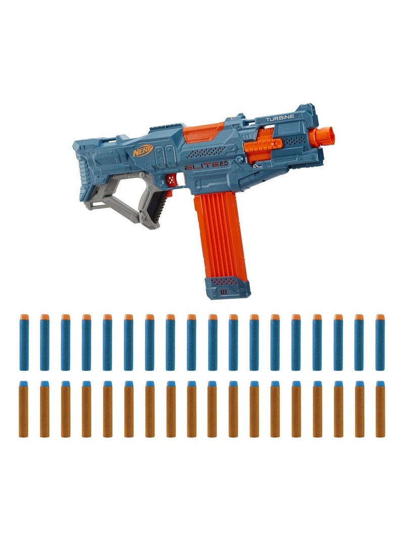 Nerf Elite 2.0 Turbine CS-18 Bleu - Kiabi