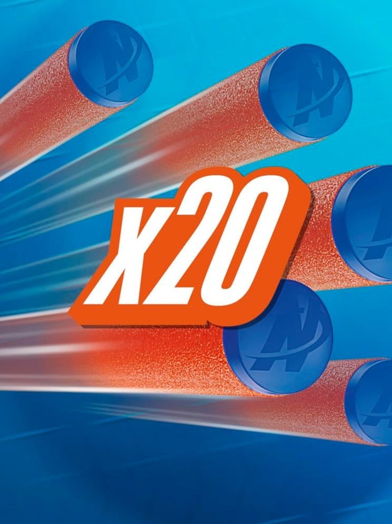 Nerf N Series 20 fléchettes N1 Orange - Kiabi