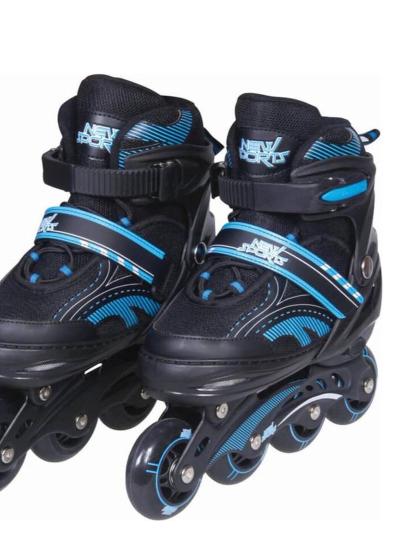 New Sports Inline Skate ABEC 7 bleu / noir, Taille 31 - 34 N/A - Kiabi
