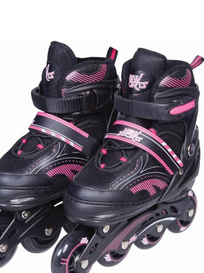 New Sports Inline Skate ABEC 7 noir rose, Taille 31 - 34 N/A - Kiabi